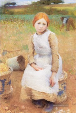  impressionistische Kunst - Little Rose moderne Bauern impressionistischen Sir George Clausen